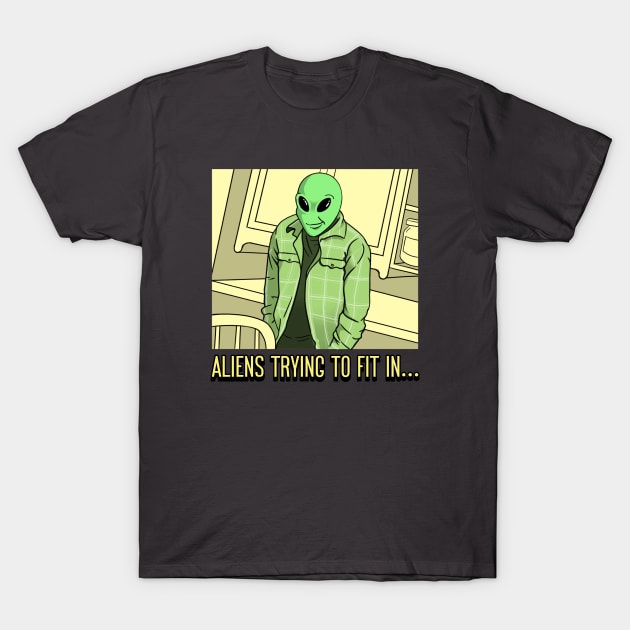 Aliens Meme Funny T-Shirt by Tip Top Tee's